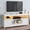 White, variant on Dextrus Farmhouse 59'' TV Stand for 65 Inch TV, LED Light Entertainment Center with Storage Cabinets, Open Shelves, 24-Color Light Strip, Media Console for Living Room, White
