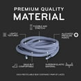 thumbnail image 5 of The Original Stretchlace | Elastic Shoe Laces | Round Stretch Shoelaces | Grey, 24 in (60 cm), 5 of 7