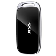 SSK 1TB SSD External Hard Drive, Portable SSD Drive up to 2000 MB/s, USB 3.2 Gen2X2 External Solid State Drives for iPhone 15/16 PRO、Mac、Phone OTG、Laptops with LED Indicator
