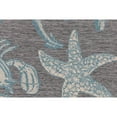 thumbnail image 2 of Ashore Nautical & Coastal Transitional Design Indoor/Outdoor Area Rug 7'10" x 10'2" - Gray/Blue, 2 of 5