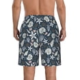thumbnail image 3 of KLL Sea Shells 1 Men's Casual Summer Beach Shorts Hawaiian Shorts with Pockets-3X-Large, 3 of 5