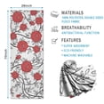 thumbnail image 2 of Pioneer Flower Floral Print Pattern Hot Yoga Mat Towel Non Slip for Hot Yoga - Quick-Drying Yoga Mat Cover with 4 Corner Pockets with Travel Bag - Hot Yoga Towel Non Slip 74"x26", 2 of 6