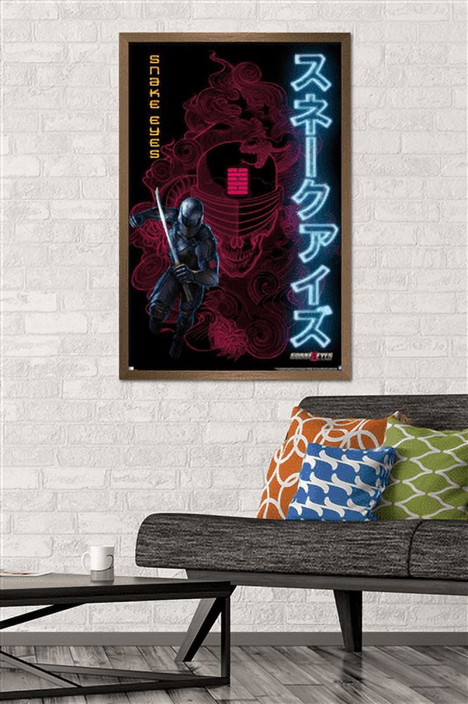 G.I. Joe: Snake Eyes - Skull Wall Poster, 22.375" x 34", Framed