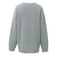 thumbnail image 4 of Mama Oversized Crewneck Pullover for Women - Casual Long Sleeve Round Neck Sweatshirt Top, 4 of 4