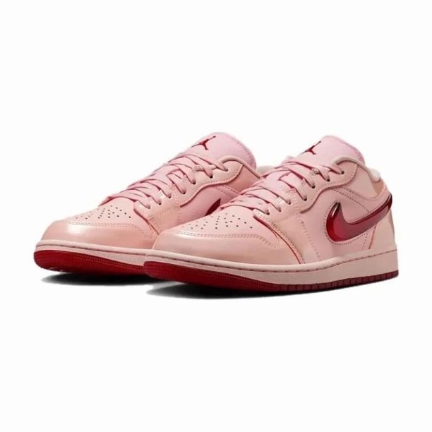 N I-K-E A i r-Jor-dan 1 Low Patent Valentine's Day (Women's) HF3174-600 NEW SHOES