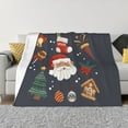 thumbnail image 1 of XMXT Throw Blanket, Christmas Cartoon Elements Machine Washable Blankets for Sofa, 60 x 50 inches, 1 of 9