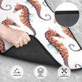 thumbnail image 3 of LAKIMCT Hand Drawn Seahorse Pattern Car Mats, Neoprene Front Rear Floor Mats for Cars, Waterproof Anti-Slip Car Floor Mats Full Set, Universal(4 Pcs), 3 of 6