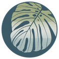thumbnail image 1 of Round Dalecroft Geen Leaf Reversible Polyweave Outdoor/Beach Rug, 1 of 6