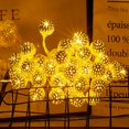 thumbnail image 1 of Cadena de luces LED con forma de bola redonda de hierro hueco, decoración navideña para patio marroquí, cadena de luces con batería solar, caja de luces, 1 of 5