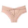 thumbnail image 3 of Bigersell Womens Bikini Underwear Clearance Women's Bikini Panties High Cut Panty Style P-1214 Cotton Plus Size Panties Thongs Ladies Briefs Mid Waist Women's Briefs Beige XL, 3 of 5