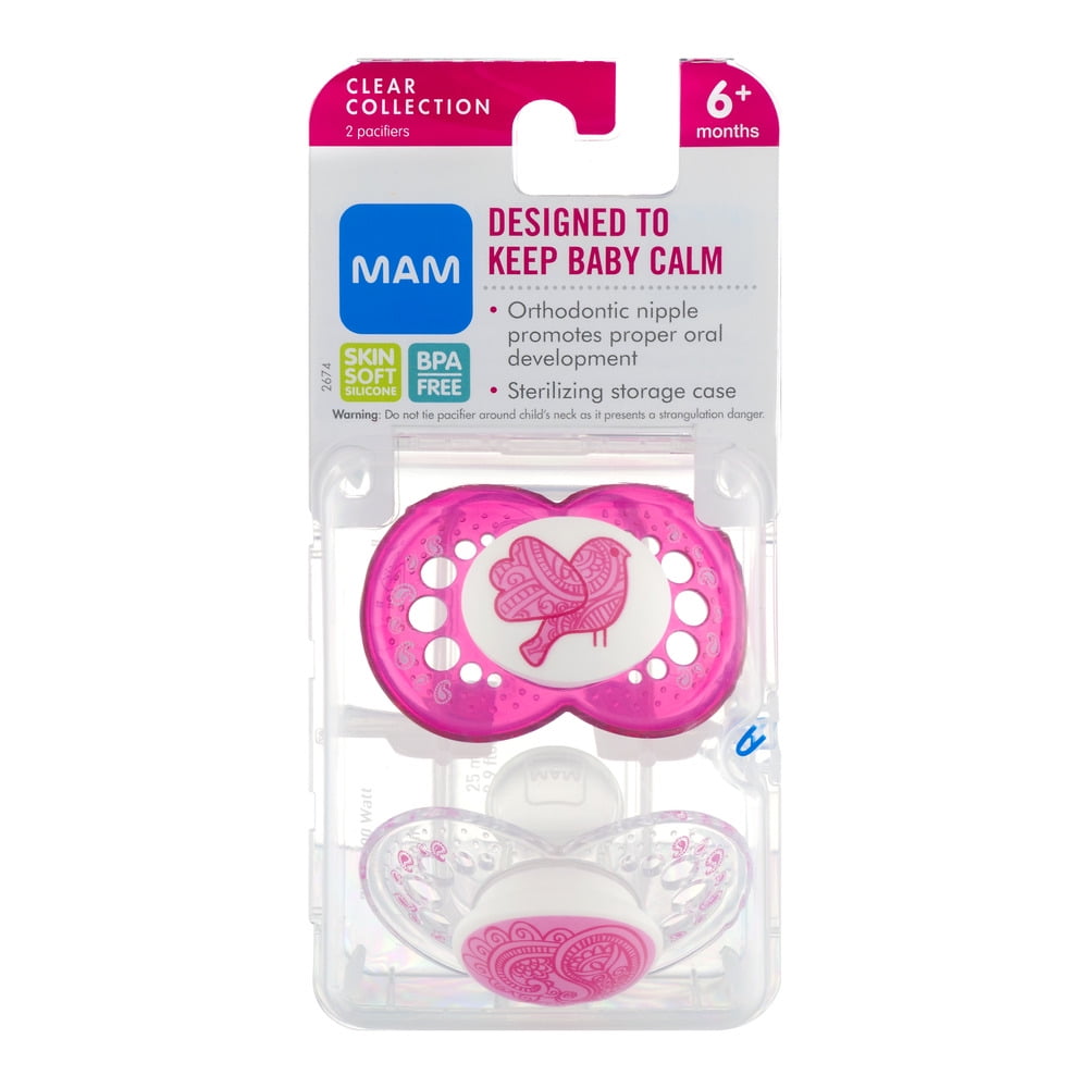 mam clear orthodontic pacifier