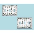 thumbnail image 2 of 2 Switch Plate White Porcelain Ivy Triple Toggle Switch | Renovator's Supply, 2 of 2