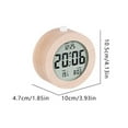 thumbnail image 2 of LLDYYDS Wooden Alarm Clock for Bedroom, 4'' LCD Nightlight Small Digital Clock Battery Operated, Loud Alarm Clock for Heavy Sleepers, Alarm Bedside Clock, 2 of 5