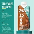 thumbnail image 6 of OWYN Plant-Based 20g Protein Shake, Dark Chocolate, 11.15 fl oz, 4 Count, 6 of 8