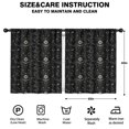 thumbnail image 2 of Blackout Kids Curtains,Black Gothic Sun Moon Star Pattern Childrens Insulated Curtains Set Of 2,Bedroom Essentials,Toddler Room Decor 52x63in(132x160cm), 2 of 5