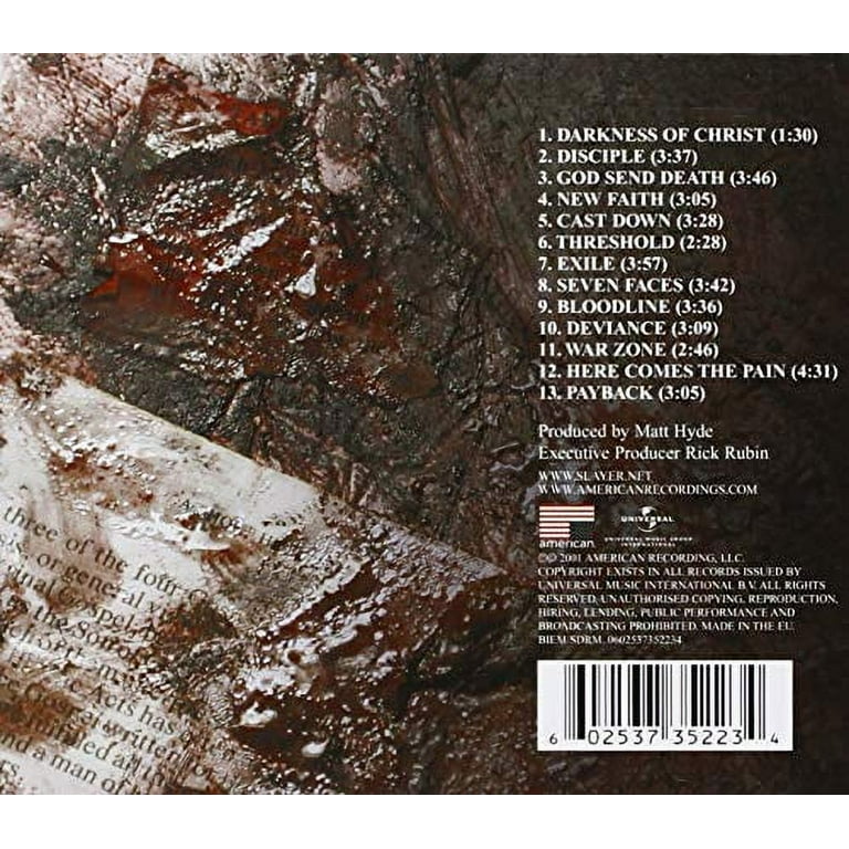 Slayer - God Hates Us All - Music & Performance - CD