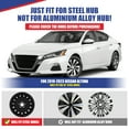 thumbnail image 4 of 1 Piece 16" Hubcaps Wheel Rims Cover Fit for 2019-2025 Nissan Altima Compatible with Steel Wheels Snap on Installation(16-inch,Silver Lacquer & Black Lacquer), 4 of 8