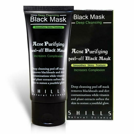 Shills Peel Off Charcoal Face Mask Deep Blackhead Acne Cleansing Black Facial Mud Mask (1 (Best At Home Peels For Acne)