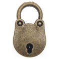 thumbnail image 2 of Injueey Cerradura de llave * Cerradura de llave Metal a prueba de herrumbre estilo antiguo Vintage pestillo de anillo portátil moda hogar Decoración del hogar, 2 of 6