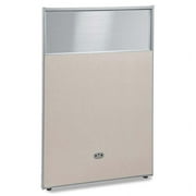 OFM RiZe 63" x 37" Faux Leather Poly Panel in Gray and Burgundy