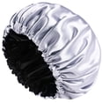 thumbnail image 1 of Grande, Double Couche, Réversible, Bonnet en Satin Réglable pour Dormir, 1 of 4