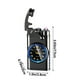 thumbnail image 3 of Encendedor electrónico recargable con reloj y luz RGB - USB-C, pantalla de batería, doble arco, metal antiviento, 3 of 8