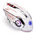 thumbnail image 1 of "Mouse Inalambrico Gamer Ergonomico 2.4g Bt Dual Modos Raton blanco ", 1 of 5