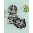 thumbnail image 2 of Bagilaanoe Toddler Baby Boy 2pcs Camouflage Shorts Set Sleeveless Hooded Sports Tops Drawstring Shorts 1T 2T 3T 4T 5T Kids Summer Outfits, 2 of 8