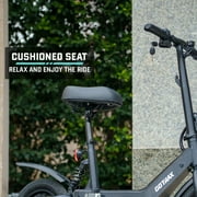 GOTRAX AERO Foldable Electric Scooter with Seat, Foot rest pad,12 inch Tire, 350W Rear Suspension Electric Scooter for Teens and Adults