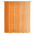thumbnail image 2 of Orange Ombre Wood Sheer Curtains 72 Inch Length, Light Filtering Voile Curtain Panel, Farmhouse Vintage Gradient Wooden Rod Pocket Drapes Window Treatments for Living Room Bedroom 52"x72", 2 of 9