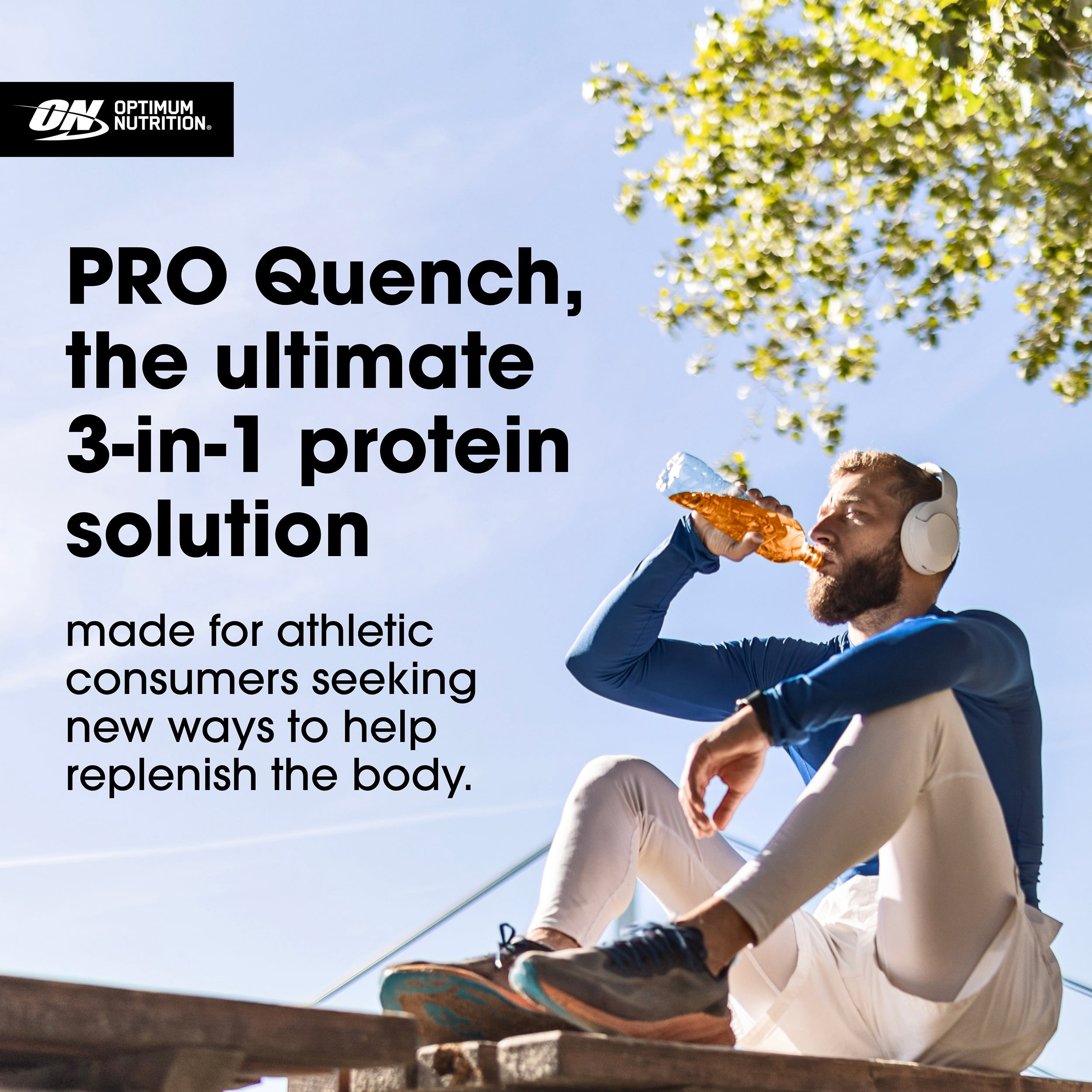 Optimum Nutrition Pro Quench Whey + Collagen Protein Powder, Tropical Orange Mango, 20 Servings