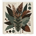 thumbnail image 2 of Ambesonne Monstera Shower Curtain, Boho Abstract Tropical Art, 69"Wx70"L, Evergreen Sage Green Fawn, 2 of 4