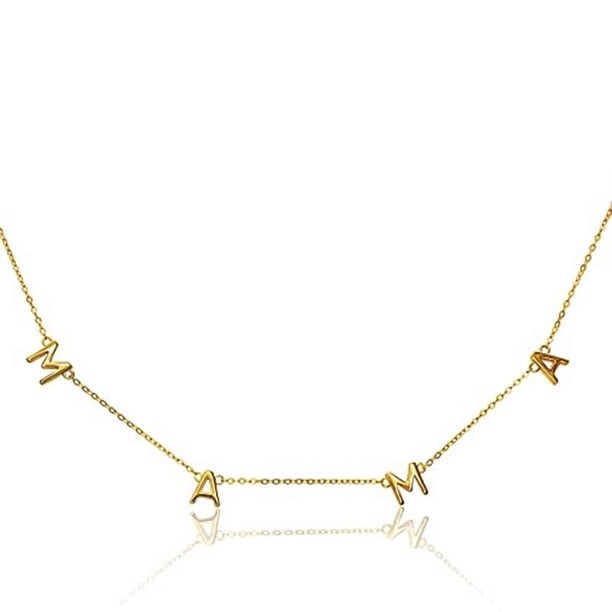 Collar de mamá para regalos del día de la madre, collar de oro, regalos para mujer, regalos para mamá, regalos para abuela, regalos para esposa, regalos para nueva mamá, collar delicado, regalos de cu
