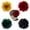 Mustard, Green, Wine Red and Black, variant on 4 Pack Big Large Satin Rose Floral Flower Plastic Hair Claws Clips Bow Barrettes Clamps Bun Chignon Updo Holders Hair Accessories for Women Girls