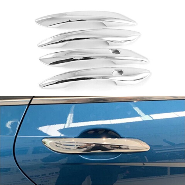 4 Pcs Garniture de Poignée de Porte Extérieure de Voiture ABS pour Hyundai pour Elantra 2021 Chrome