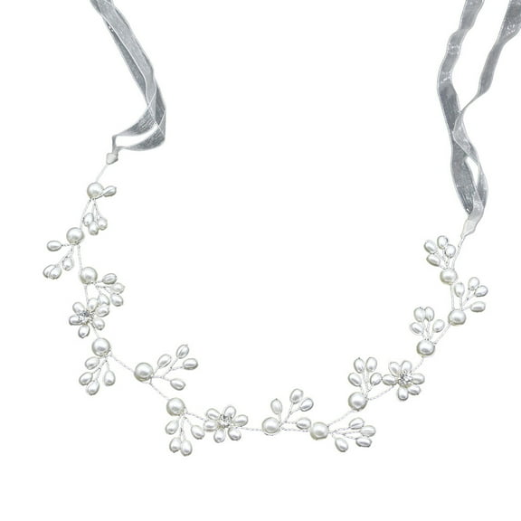 Clearance! headbands for women headbands for women non slip Crystal Pearl Flower Hair Pin Clip Comb Wedding Bridal Bridesmaid Hair Accessory Big sales White