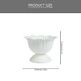 thumbnail image 2 of FRCOLOR White Urn Planter Wedding Flower Pots for Traditional Centerpieces Small Plastic Vase for Parties and Ceremonies, 2 of 7