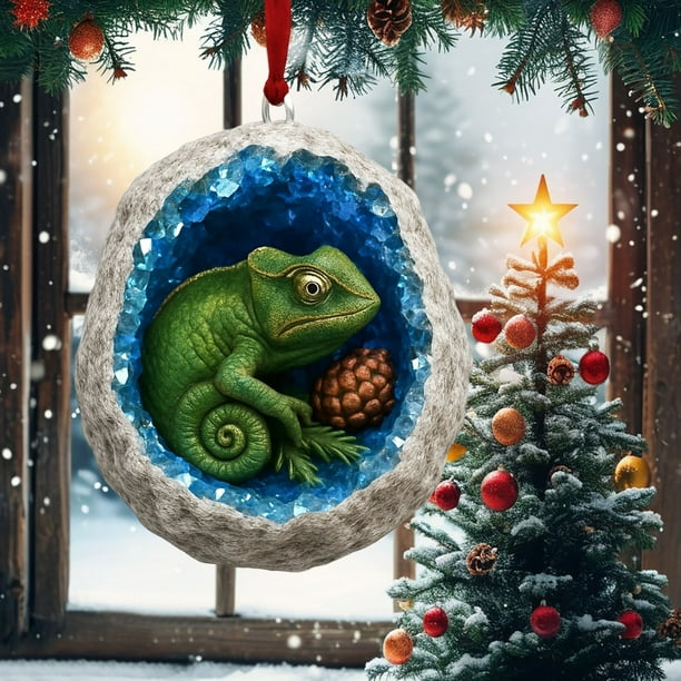 Adornos Navideños de Acrílico | Elegantes Adornos Navideños de Acrílico Transparente de 3 Mm con Bordes Pulidos | Decoración Duradera Que No Amarillea para Pared o Árbol, Ideal para Exhibiciones de T