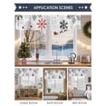 thumbnail image 6 of Red Black Grey Snowflakes Valances for Windows, 42 x 18in, Winter Christmas Snowflakes Rod Pocket Kitchen Valance Curtain Light Filtering Window Treatments for Living Room Bedroom, 1 Panel, 6 of 7