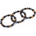 thumbnail image 4 of Pulseras de piedra de ojo de tigre de obsidiana negra de hematita para hombres y mujeres, cuentas de piedras preciosas redondas naturales de 10 mm, pulsera de cristal curativo con cuentas pa, 4 of 5