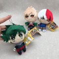 thumbnail image 2 of 13cm Anime My Hero Academia Midoriya Izuku Todoroki Shoto Bakugou Katsuki Llavero Mochila Colgante Juguetes De Peluche Suave Regalos Para Niños, 2 of 4