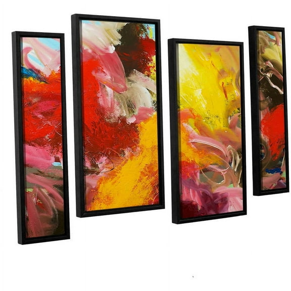 ArtWall Allan Friedlander "Morning Burst" 4-Piece Floater-framed Canvas Staggered Set