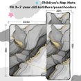 thumbnail image 5 of Black and Gold Marble Pattern Teens Toddler Nap Mat with Pillow, Sleeping Mat Bag for Preschool Daycare 59"x22", 5 of 6