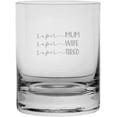 thumbnail image 1 of #1 Mom Mother's Day Etched 11oz Crystal Rocks Whisky Glass, 1 of 1