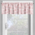 thumbnail image 2 of Ambesonne Floral Valance Pack of 2, Monochrome Simplistic Floral, 42"X12", Pale Pink and White, 2 of 5