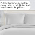 thumbnail image 6 of Southshore Fine Linens Duvet Cover Set, Full/Queen Size Duvet Cover with 2 Pillow Shams, Hidden Zipper Closure, Corner Ties, Wrinkle Free, Fade Resistant, Light Grey, 6 of 9