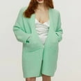 thumbnail image 4 of Womens Long Cardigan Sweaters Open Front Long Sleeve Chunky Cable Knit Duster Outerwear Maxi Fall Sweater Jacket S-XL, 4 of 5