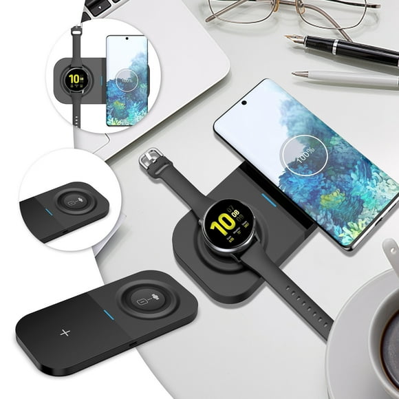 HOARBOEG For Galaxy Watch4 ActiveS345 Galaxy Buds Two-in-one Mobile Phone Wireless Charger,black Clearance Sale Holiday Gifts