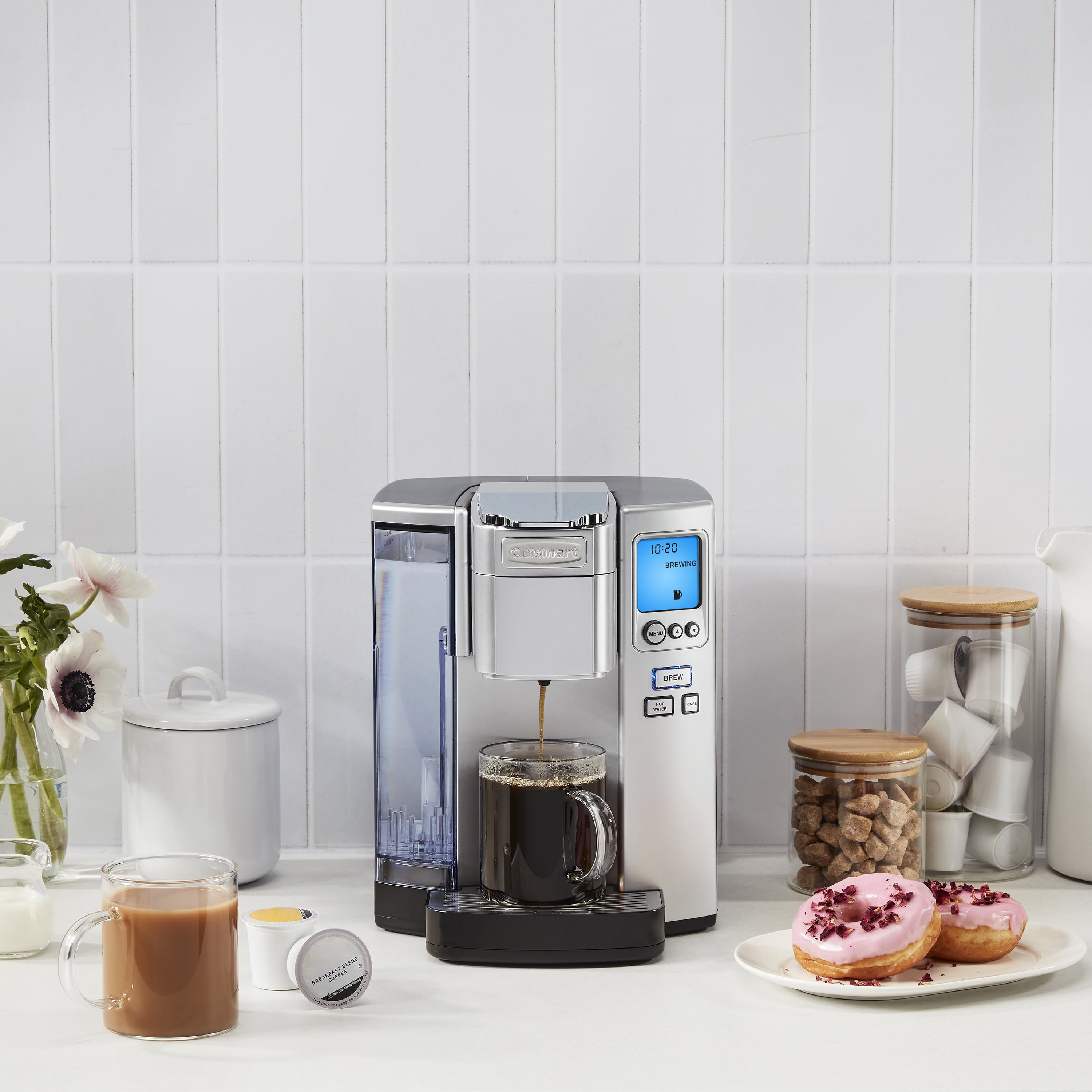 Open Box Cuisinart Premium Single Serve Brewer + Hot Water Coffee-Maker Combo