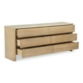 thumbnail image 2 of Moe's Home Collection Lane 6 Drawer Dresser Natural, 2 of 10